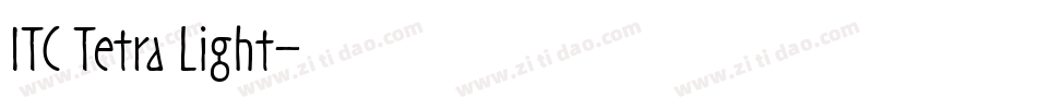 ITC Tetra Light字体转换